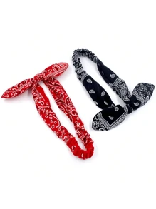 1/4pcs Women Elegant Cute Bow Headbands - Stretchy Elastic Hairbands, Suitable For Sports, Outdoor And Daily Wear, All Seasons Back To School