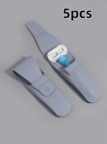 1 Stück hochwertige Silikon Rasierer Aufbewahrungstasche, 3 Farboptionen, kreative Erwachsene Zuhause Rasierer Zubehör Organizer, frischer Stil für Reiseaufbewahrungstasche, Make-up Tasche, Kosmetiktasche, Urlaubsorganizer, für Zuhause, Weihnachtsgeschenk, für Teenager, für Männer, für Mädchen, für Studenten und Lehrer, für den täglichen Gebrauch, Weihnachtsgeschenk, Geburtstagsgeschenke