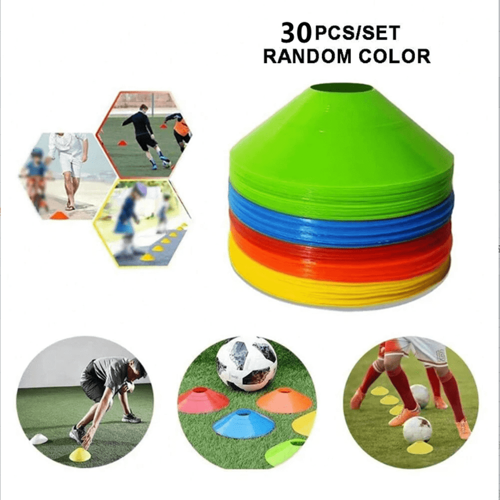 10pcs/15pcs/20pcs/30pcs Soccer Training Markers, Flat Round Agility Discs, Cones For Speed And Coordination Exercises