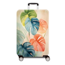 1pc Small Clear Atmosphere Series Printed Pattern, Thickened Suitcase Protective Cover, Thickened Suitcase Accessories, Suitable For Business, Business Trip, Vacation, Travel, Luggage Check-In, Back To School, Add Color To Your Suitcase. Suitable For 20-28 Inch Suitcases. Travel Essentials Travel Accessories Vacation Summer Holiday Bag For School School Accessories School Stuff - Multicolor - View 17