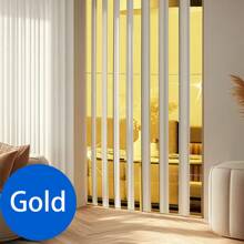 5m Tira decorativa autoadhesiva de acero inoxidable con espejo dorado