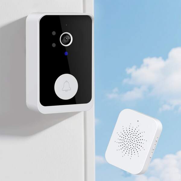 Wireless Video Doorbell, 1080P High Definition, Two-Way Call, Smart WiFi Chime Bell, Night Vision And Sports Alarm, Equipped With A 600mAh Large-Capacity Battery
