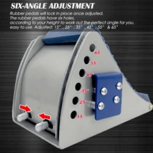 Local Delivery- Starting Blocks Multi-Function 6 Angle Adjustable Aluminum Track And Field Starting Block For Sprinting For Athletics Plastic Runway Cinder Track 25in - Blue - View 6