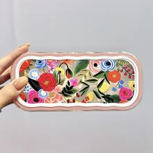 Colorful Flowers Highly Attractive Glasses Case Transparent Portable Anti-Pressure Portable Myopia Glasses Retro Glasses Case Fashion Glasses Storage Men And Women, Gender Reveal Party, Perfect For Birthdays, Weddings, Parties, The Perfect Gift For Colleagues, Friends, And Family, Back To School