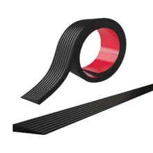 1 pièce rampe de seuil en caoutchouc auto-adhésive, convient aux fauteuils roulants et aux scooters - antidérapante, adhérence solide, 39 pouces de long sur 2 pouces de large, plusieurs couleurs disponibles, design personnalisable, utilisation intérieure/extérieure, rampe pour fauteuil roulant