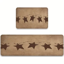 Farmhouse Kitchen Mat, Vintage Primitive Country Texan Star Design Doormat, Washable Kitchen Carpet And Rug, Area Runner Rug, Doormat, Small Rug, Welcome Mat, Carpet, Rug, Outdoor Doormat, Kitchen Rug, Home Decor, Entry Mat, Area Small Rug, Outdoor Mat, Home Decor, Area Rug, Garden Rug, Washable Carpet