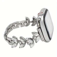 Metal Watch Straps For Women - Applicable To Ultra Se 10 9 8 7 6 5 4 3 2 1 Applicable To 44mm, 40mm, 45mm, 41mm, 49mm, 42mm, 38mm Women's Watch Straps (Excluding Watches)