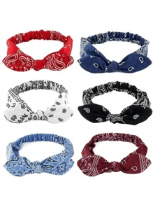 1/4pcs Women Elegant Cute Bow Headbands - Stretchy Elastic Hairbands, Suitable For Sports, Outdoor And Daily Wear, All Seasons Back To School