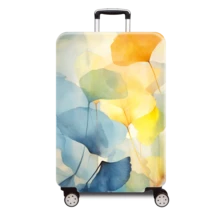 1pc Small Clear Atmosphere Series Printed Pattern, Thickened Suitcase Protective Cover, Thickened Suitcase Accessories, Suitable For Business, Business Trip, Vacation, Travel, Luggage Check-In, Back To School, Add Color To Your Suitcase. Suitable For 20-28 Inch Suitcases. Travel Essentials Travel Accessories Vacation Summer Holiday Bag For School School Accessories School Stuff - Multicolor - View 21