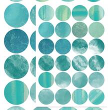 8pcs Monet Garden Round Dot Stickers For Notebook, Ledger, Skateboard, Water Cup, Photo Frame, Photo Album, Decoration, Great Gift For Halloween, Christmas School Supplies, Back To School