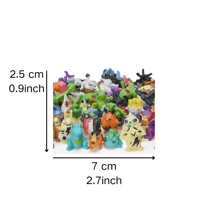 24/48 piezas Juguetes de figuras Anime Figuras de acción Modelo ornamental Decoración Juguetes coleccionables para regalo de Navidad Tamaño 2-3CM