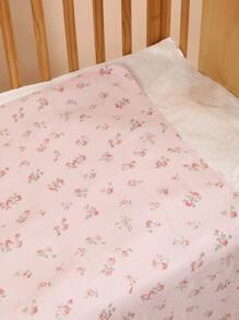 Pack de 3 couvertures d'emmaillotage pour bébé certifiées Oeko-Tex avec motifs floraux et feuilles. Légères, respirantes et douces pour les nouveau-nés