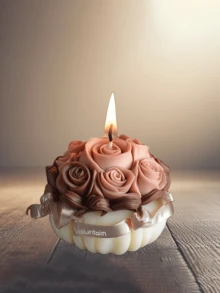 1 件优雅聚合物玫瑰花篮硅胶模具 - 由耐用且易于脱模的硅胶制成，具有独特的玫瑰聚合物设计，适合手工艺艺术爱好者、节日礼物制作和营造浪漫氛围。 - 白色 - 查看 4