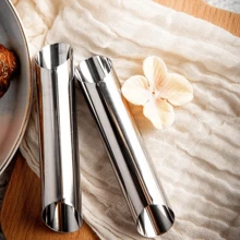 10/20/30 piezas Juego de moldes de pan de acero inoxidable, moldes de horneado cónicos inclinados de acero inoxidable, moldes tubulares inclinados para pasteles daneses, moldes antiadherentes para cuernos de crema, adecuados para pasteles daneses, rollos de crema, croissants