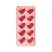 1pc Heart-Shaped Ice Mold, Soft Silicone Material, Heart-Shaped Ice Cube Making Mold, Can Make 10 Ice Cubes At A Time,Summer,Summer Sets, For Outdoor, Camping, Gift For Father