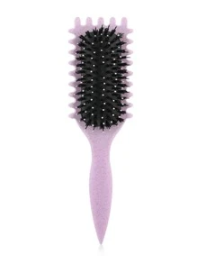 Cepillo definidor de rizos, cepillo para cabello rizado, cepillo de estilo para definir rizos, para peinar y dar forma a los rizos en todos los estilos de cabello para reducir el jalón, cepillo de cabello, peine, herramientas de cabello, productos y accesorios de cabello para barbería, salón de belleza y viaje