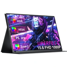 Uperfect Unify B5 - Upgrade 15.6" VESA Portable Monitor 1080P Display 15.6 Inch VESA Portable Monitor! 15.6 inch all-in-one design portable monitor can reduce the burden of the backpack, brings convenience to users. For a PC/Laptop which supports Thunderbolts 3 and a mobile phone which supports USB 3.1, you can connect it with the included Type-C to Type-C cable to provide video, audio, and power to the monitor. In addition, if you use the included USB adapter and power cable to power the monitor, it can also power your computer or smartphone at the same time. The portable display is also equipped with an OTG port (micro USB) for connecting the mouse or keyboard.