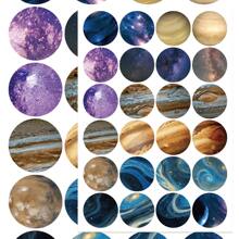 8pcs Monet Garden Round Dot Stickers For Notebook, Ledger, Skateboard, Water Cup, Photo Frame, Photo Album, Decoration, Great Gift For Halloween, Christmas School Supplies, Back To School
