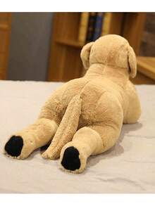 1 件可爱有趣的大红狗/拉布拉多坐姿毛绒玩具装饰，适合送礼或室内展示，圣诞礼物