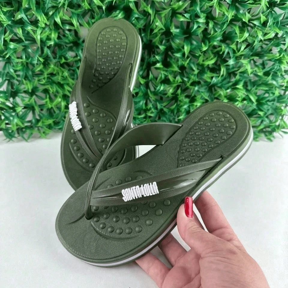 Women's Flip Flops Sandal Anatomical Orthopedic Non-Slip New Release - 橄欖綠 - 查看 1