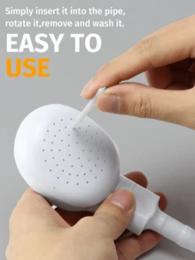 10 件装淋浴喷头清洁刷，白色多功能淋浴喷头缝隙清洁刷，适用于家用、浴室配件