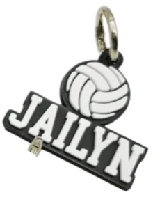 1 paquete Llavero personalizado con nombre y opción de varios deportes, impreso en 3D en plástico, accesorio de regalo con tema deportivo, multicolor, mini pelota, para cumpleaños, aniversarios, graduaciones, días de juego, con lentejuelas, colorido, lindo, adorable, estilo Y2K, kawaii, divertido, elegante, personalizado, único, ideal para ella, novia, niños, familia, amigos, organizador de viaje - Multicolor - Ver 13