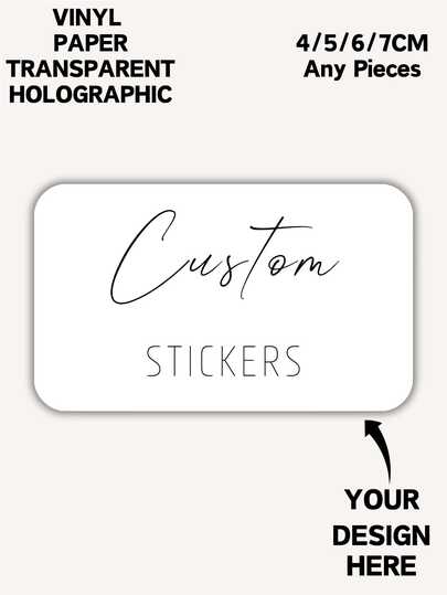 4/5/6/7cm individuelle rechteckige Aufkleber, personalisierte Aufkleber, Logo Aufkleber, Geschäftsaufkleber, Etiketten, Versandetiketten, Bestellaufkleber, Hochzeitsaufkleber, Party-/Geburtstags-Aufkleber, Abschlussgeschenke, Abschluss-Etiketten/-Aufkleber, Vatertags-Geschenkaufkleber, Unabhängigkeitstags-Aufkleber, geeignet für Hochzeitsgeschenke, Babyparty-Geschenke für Teenager, Geburtstagsgeschenktüten, Umschlagverschlüsse, Partydekoration, Kerzengläser und DIY-Basteleien. Materialien: Papier/Vinyl/Holografisch/Transparent, schaffen eine warme Atmosphäre