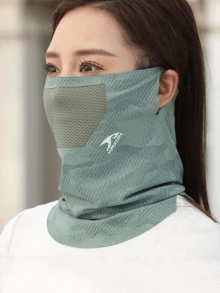 1 件男女通用夏季颈套 - 透气、有弹性、无缝面罩，适合骑行和户外运动，通用头饰 | 时尚颈套 | 舒适贴合