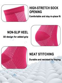 3 Pairs Sport Ankle Stability Sleeve For Men & Women - Breathable Knit, Reinforced Elastic For Secure Fit During Training & Activity, Ergonomic Foot Support For Safety And Protection