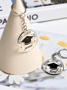 Personnaliser les porte-clés de la saison de remise des diplômes, concevoir des porte-clés en acrylique et en métal, cadeaux personnalisés pour les couples, les amis et les anniversaires
