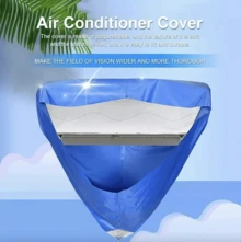 Air Conditioner Cleaning Cover Bag Mini Split Air Conditioner + 1 Tube - Biru - View 3