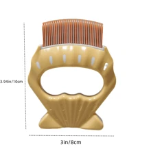 Shell Comb Cat Comb Pet De-Fluffing Comb Cat Dog Cleaning Massage Comb