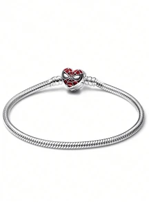 Disney 1pc  Original 925 Silver Plated Moments Bracelets Harry  Spider Heart Clasp Bead Charm Bracelet For Women DIY Jewelry