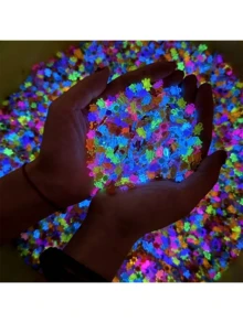 10pcs/20pcs/30pcs/50pcs/100pcs/200pcs Glow In The Dark Mini Turtle Stacking Toys, Creative DIY Accessories, Cute Small Decoration Ornaments - Multicolor - View 3