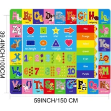 1pc Kids GameCarpet, Children PlayMat ABC EducationalArea Rug, Alphabet Animals SoftNon-Slip Kids Rug ForBoys Girls Bedroom