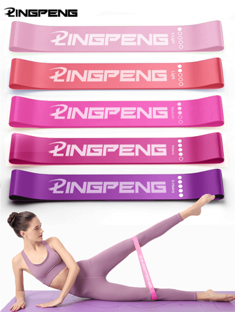 1pc Resistance Band Yoga Pilates Elastic Exercise Band Fitness Gym Sports Accessories, Women Workout Elastic Circle Thin Fitness Resistance Band Home Gym Sports Accessories