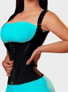 1pc Waist Trainer For Women, Tummy Control Sports Girdle, Workout Body Shaper With Adjustable Shoulder Strap Fajas Waist Cincher Corset Shapewear Body Shaper With Zipper Hook,Slim Girdle Belt Cincher,Classic Daily Wear