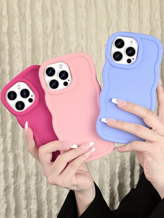3pcs Macaron Color Protective Phone Cases, Bow Design Mobile Phone Case Compatible With Samsung Galaxy S25, S24, S24 Plus/S24+, S24 Ultra, S24 FE, S20, S21, S22, S23, And Apple 16, 11/11 Pro/11 Pro Max, 12/12 Pro/12 Pro Max, 13/13 Pro/13 Pro Max, 14/14 Pro/14 Pro Max, 15/15 Pro/15 Pro Max, 16/16 Pro/16 Pro Max, Military Grade Shock Proof Silicone Phone Cases Waterproof Anti-Fall Scratch Resistant