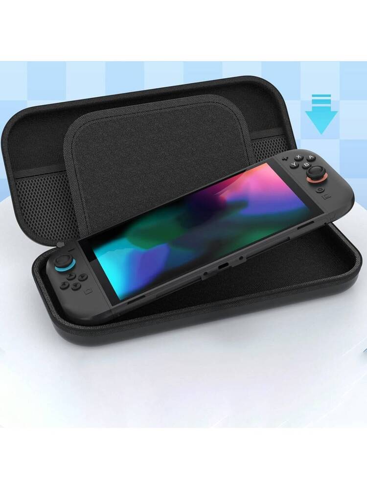 Nintendo Switch 2 (2025)用ポータブルケース、複数の収納ポケットを