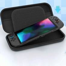 Carrying Case Compatible With Switch 2 (2025), Protective Hard Shell Travel Carry Case, Storage Pockets Compatible With Console & Accessories Games, Portable Bag Pouch With 10 Game Card Slots, Lightweight - Black - View 5