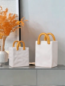 手提包式花瓶，北欧波西米亚风格，是餐厅、房间、客厅装饰的最佳选择，也是亲朋好友之间馈赠礼物的理想选择。