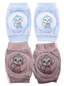 2 件婴儿爬行和行走虎纹护膝，适合幼儿的薄型护膝，婴幼儿防滑护膝，轻便夏季护肘 - 粉色 - 查看 17