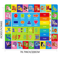 1pc Kids GameCarpet, Children PlayMat ABC EducationalArea Rug, Alphabet Animals SoftNon-Slip Kids Rug ForBoys Girls Bedroom