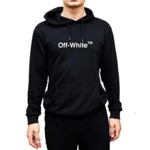 SUDADERA OFF. WHITE CON CAPUCHA PARA HOMBRE OFF. WHITE