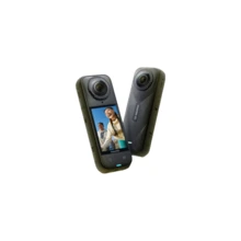 Insta360 5倍8K全景运动相机，防抖，防水，全新动态追踪模式，清晰音频，360°水平校正，卓越画质，黑色 - 黑色 - 查看 1