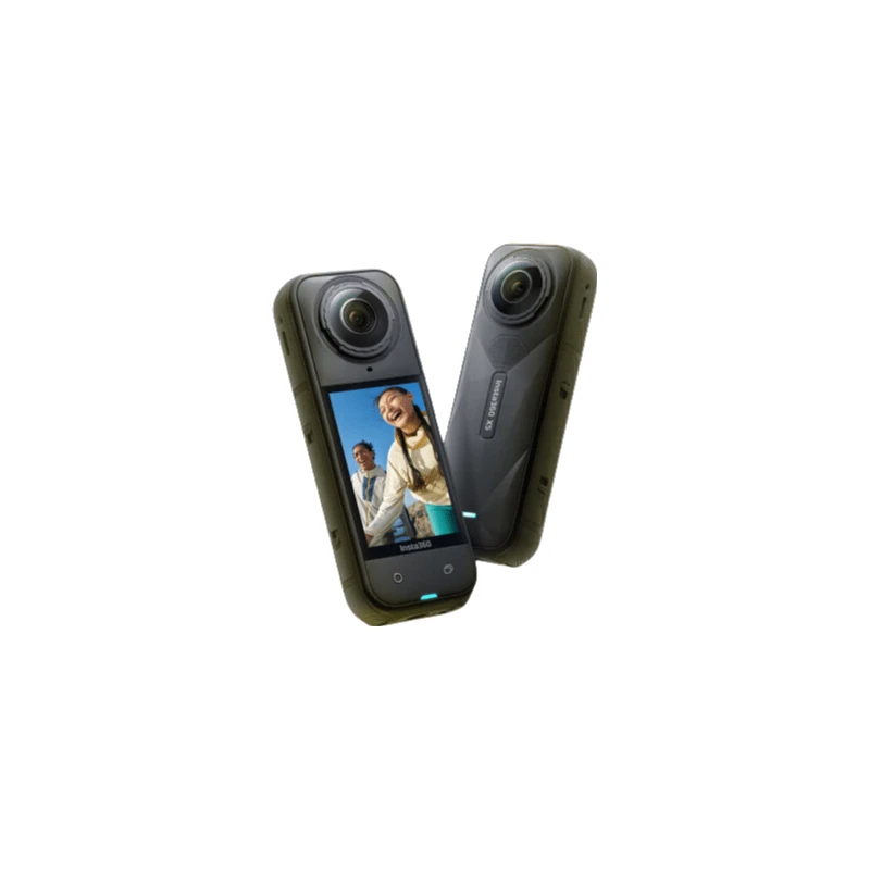 Insta360 5倍8K全景运动相机，防抖，防水，全新动态追踪模式，清晰音频，360°水平校正，卓越画质，黑色 - 黑色 - 查看 1