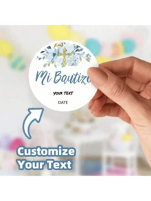 100 etiquetas personalizadas con nombre para recuerdos de Primera Comunión, pegatinas de Primera Comunión, etiquetas impermeables de 1.5~3 pulgadas para la Primera Comunión, actividades artísticas para niños - Pegatinas de - Ver 29