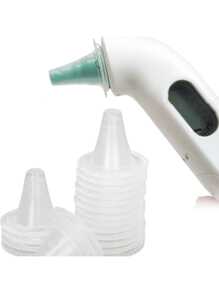 20/60/100 piezas Fundas desechables para sonda de termómetro de oído, repuestos de tapa y filtros de lente para termómetro de oído