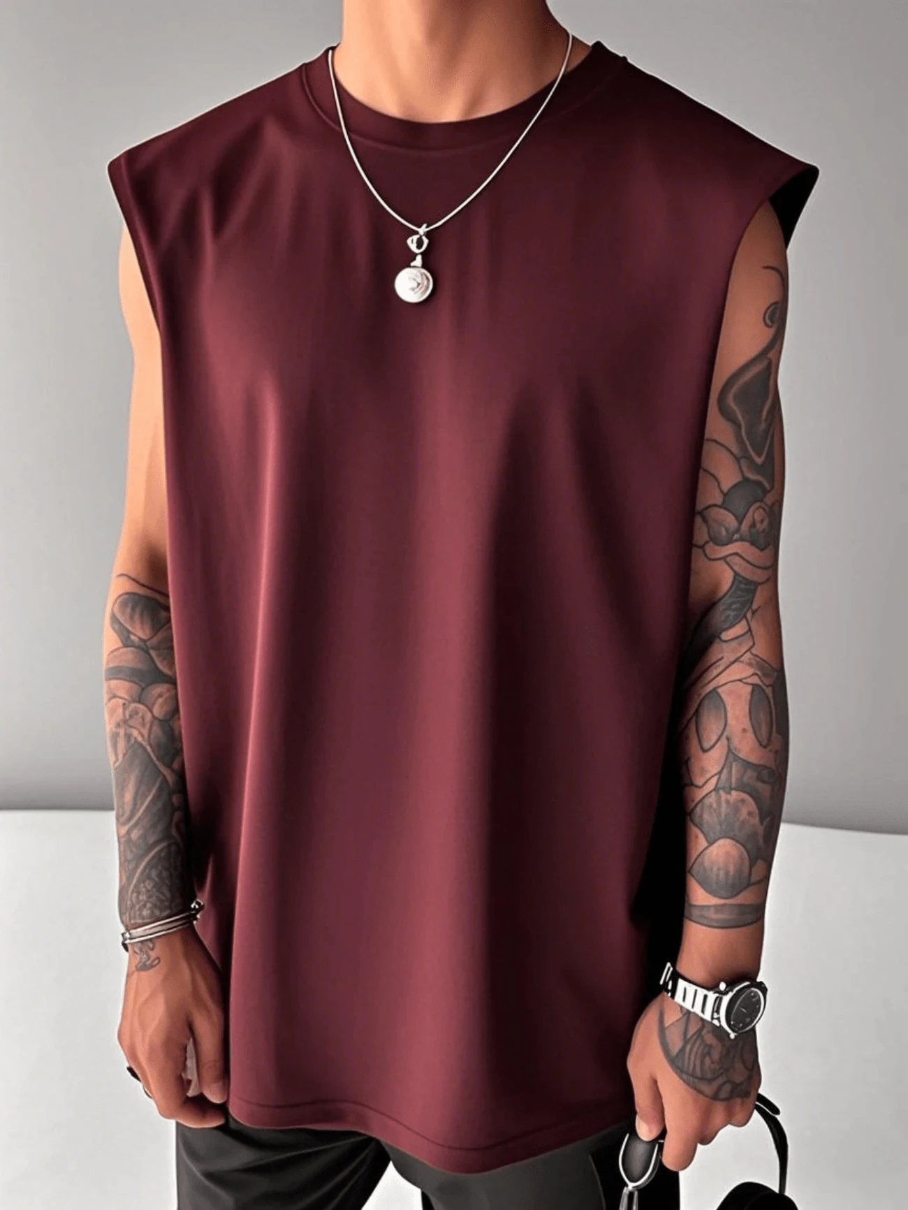 GRDR Men's Summer Loose Fit Sleeveless Tank Top, Fashionable For Summer