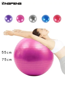 Exercise Yoga Ball, Yoga Balance & Stability Swiss Ball - Hot Pink - View 1